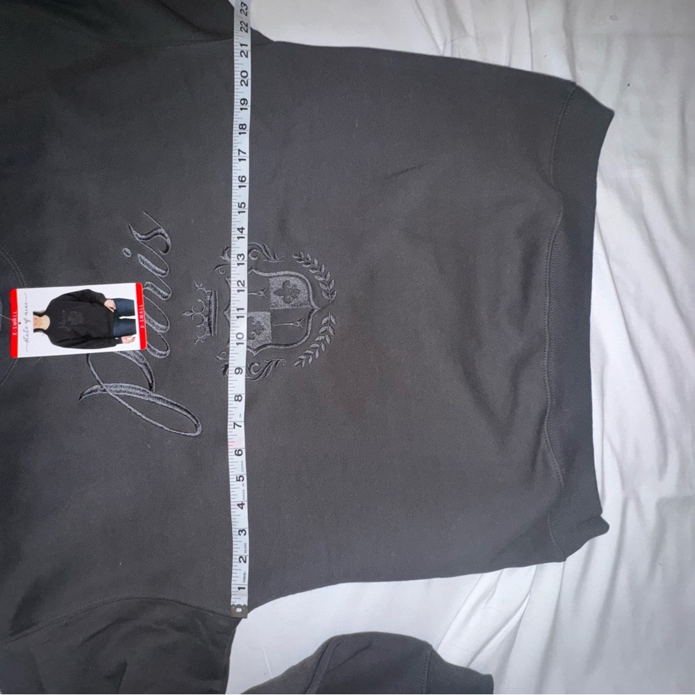 Black Graphic Paris Sweatshirt